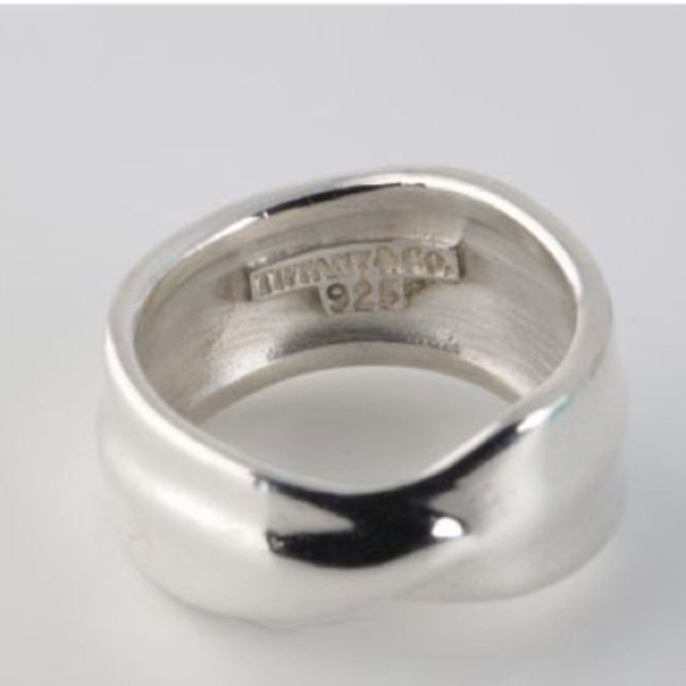 Tiffany & Co sterling silver RARE overlap ring